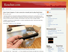 Tablet Screenshot of keacher.com